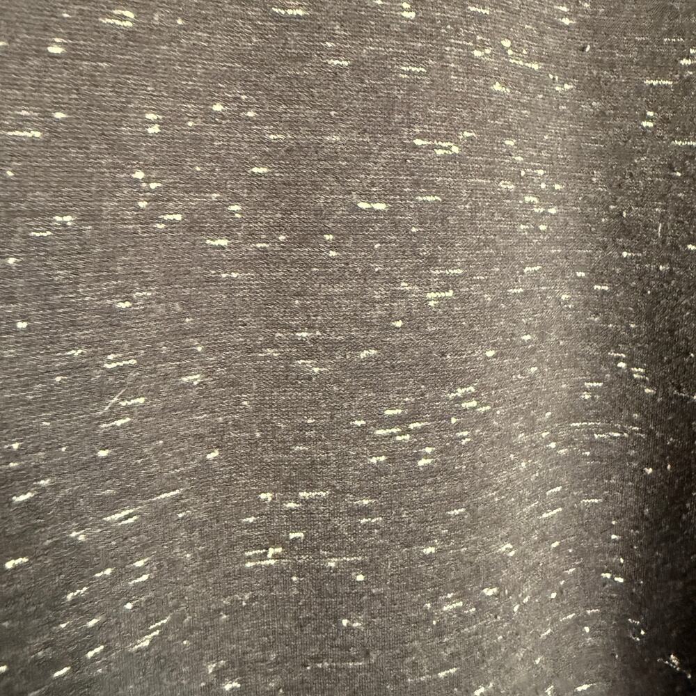 VINCE | Navy Blue Speckle Crew Neck French Terry Sweatshirt Zipper back | Small - Picture 4 of 5